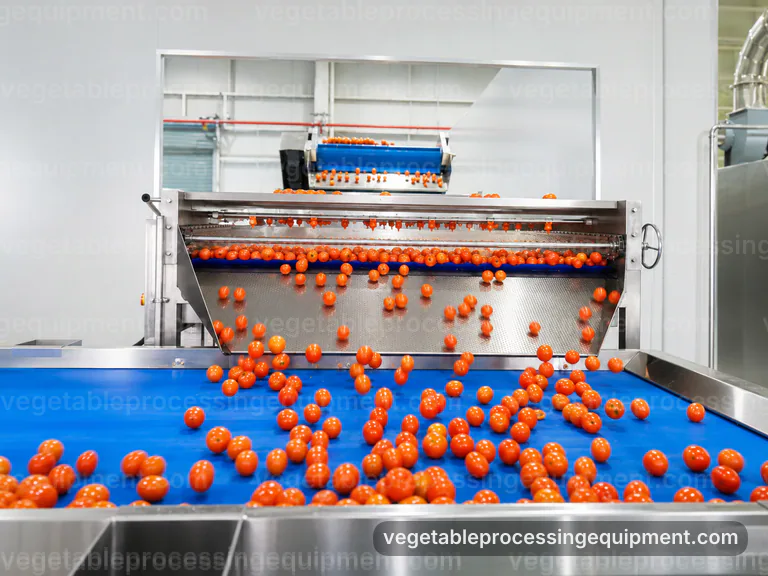 industrial vegetable processing equipment set, buying considerations: soil load and product route selection connection view