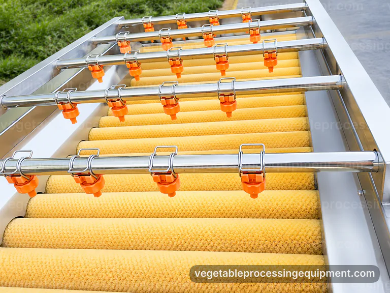 industrial vegetable processing equipment set, common buyer questions: washers cutters and treatment modules connection view