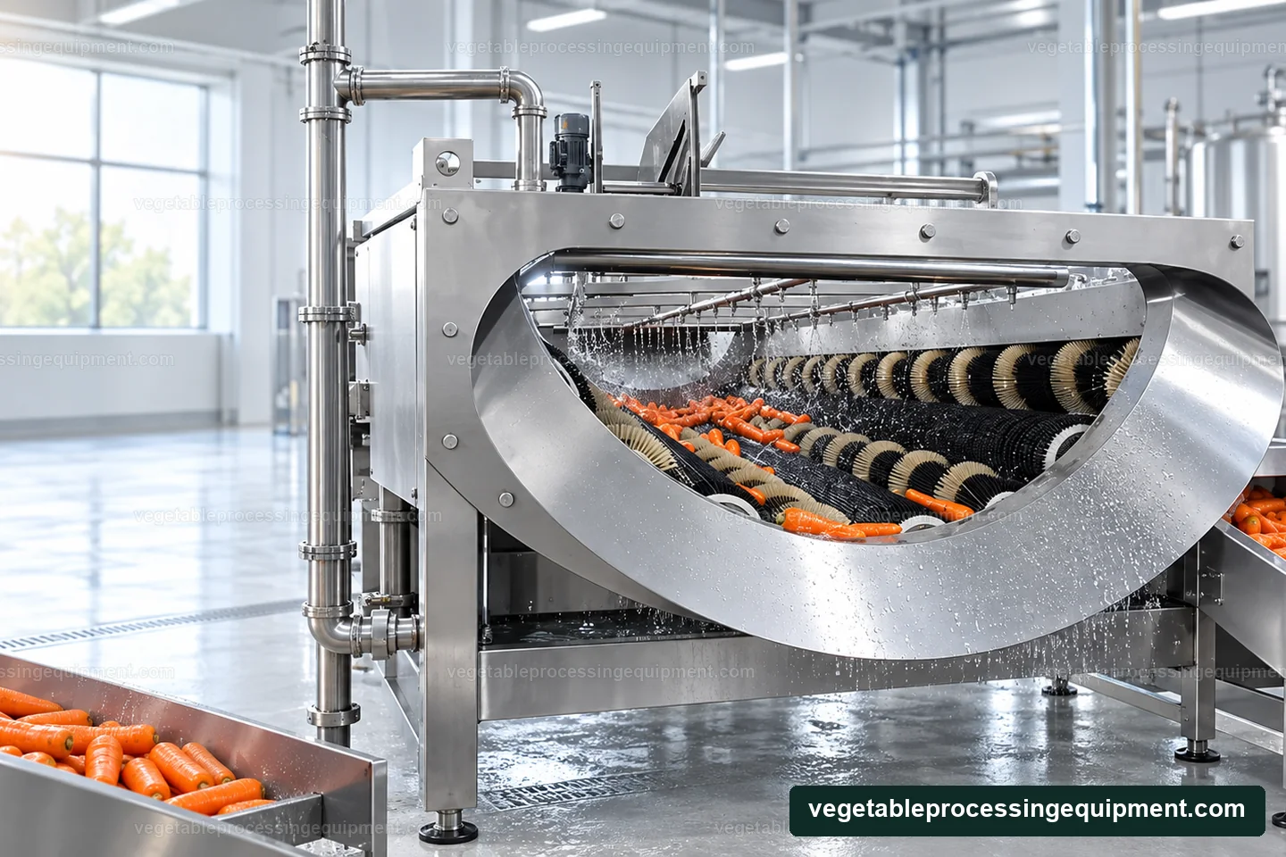 Vegetable Brush Washer equipment presentation
